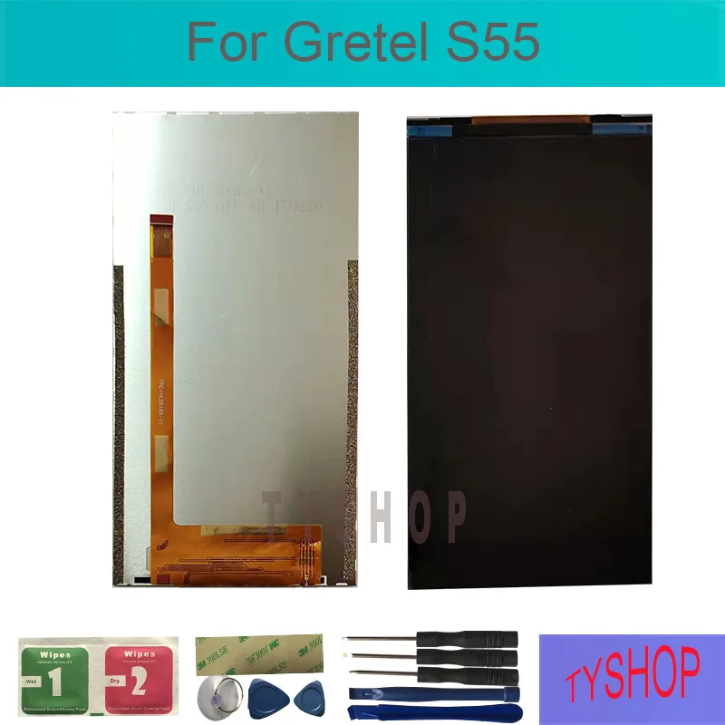 Для Gretel S55 ЖК-дисплей без сенсорного экрана дигитайзер Замена с инструментами |