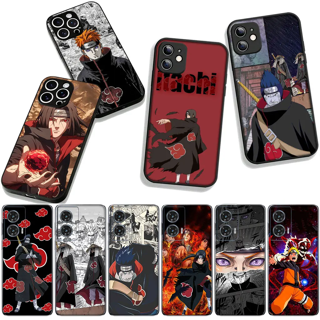 Фото Чехол для Apple iPhone 16 15 14 Plus 13 12 Mini 17 Pro Max + ProMax 16E Air Phone Case Pain KISAME Narutos Akatsuki Itachi №5