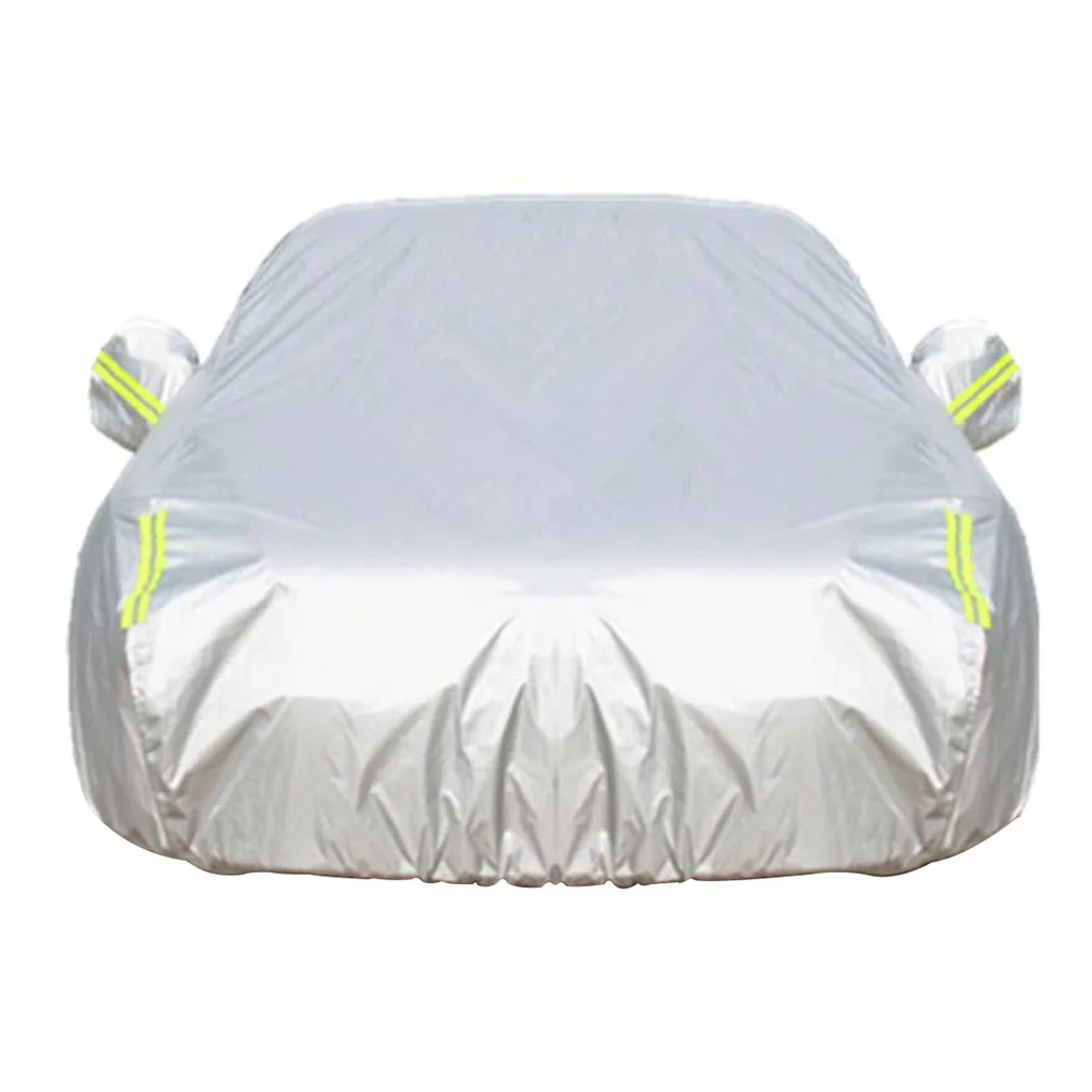 

Автомобильный солнцезащитный чехол, автомобильный водонепроницаемый пылезащитный чехол для автомобиля со светоотражающими ремешками, x см