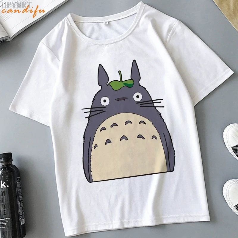 Clothing Women Totoro Printed T-shirt Egirl Aesthetic Clothes Kawaii Japanese Room Tops Fashion T Shirt Ladies Top 2022 Tee |