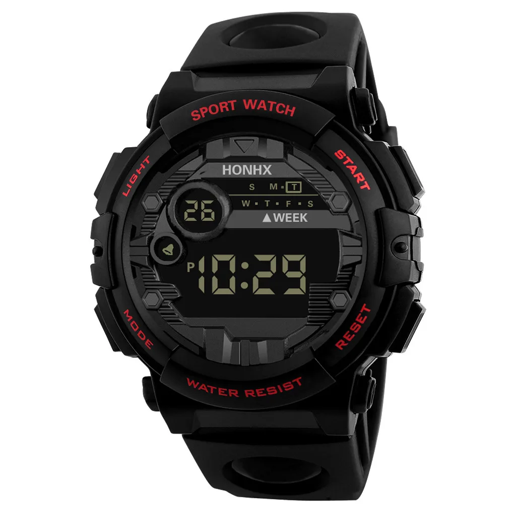 

HONHX Luxury Mens Digital Led Watch Date Sport Men Outdoor Electronic Watch Casual Sport Led Wrist Watches Relogio Digital New