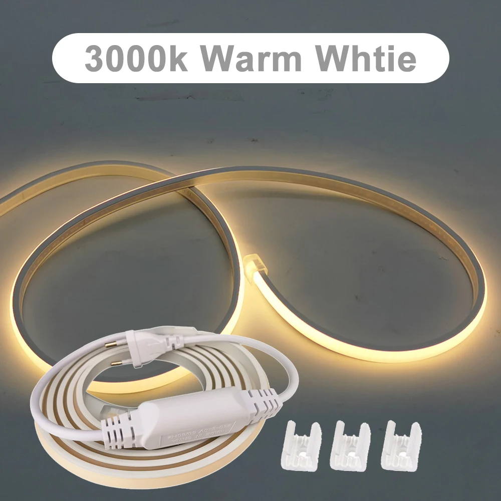 

Светодиодная лента COB 25 м, 288 LEDs/m, силиконовая, 3000K/4000K/6000K, для наружного применения