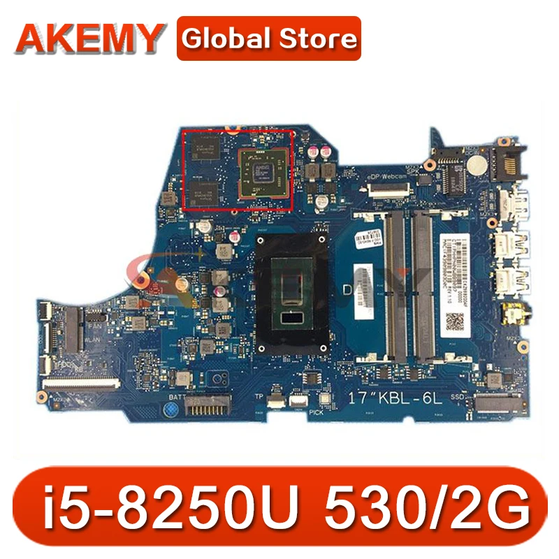 

L22747-601 DSC DDR4 MOTHERBOARD 6050A2982701 w/ i5-8250U 530/V2G for HP 17-BY 17-BY00 17G-CR 17Q-CS