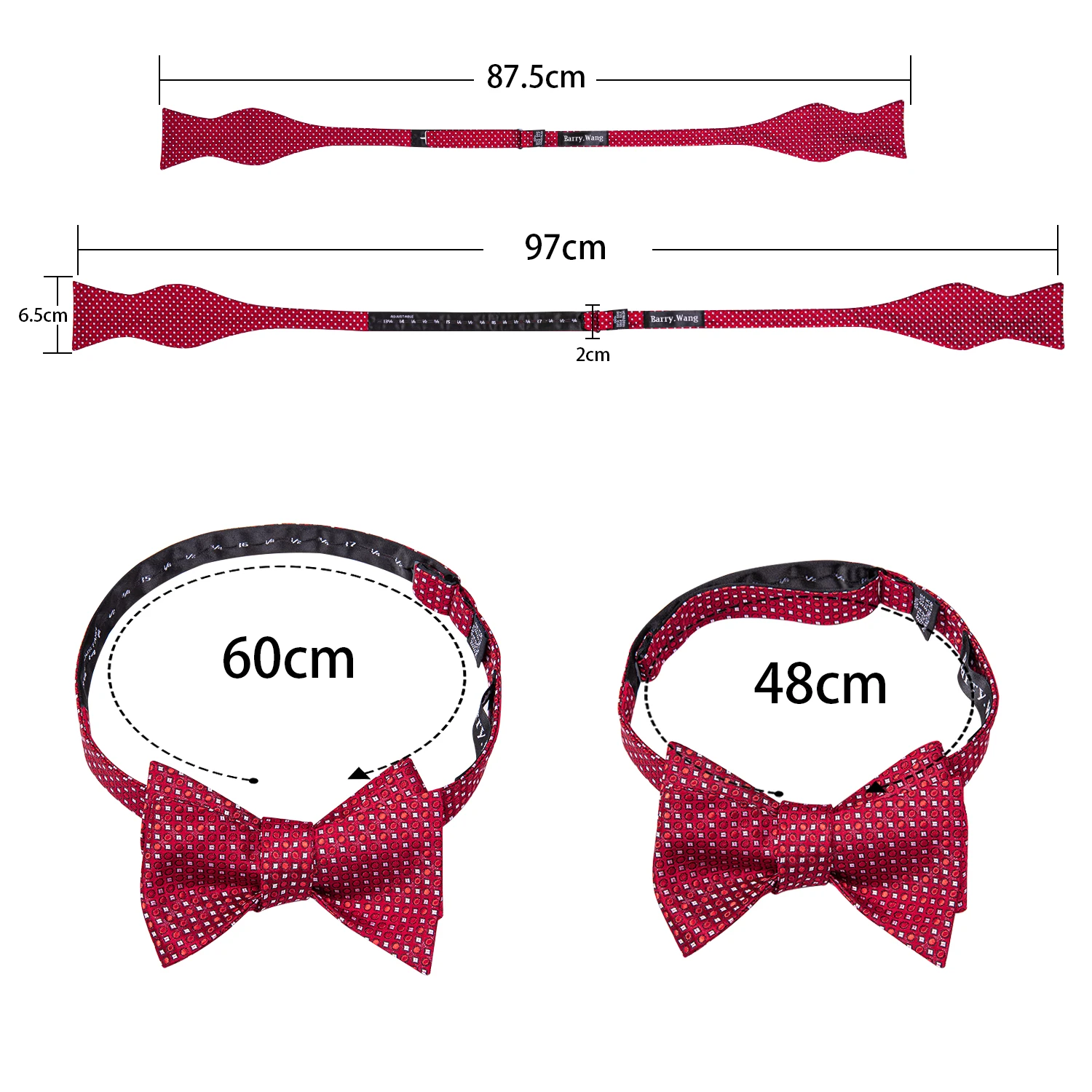 Мужской набор из галстука-бабочки и запонок для выпускного вечера