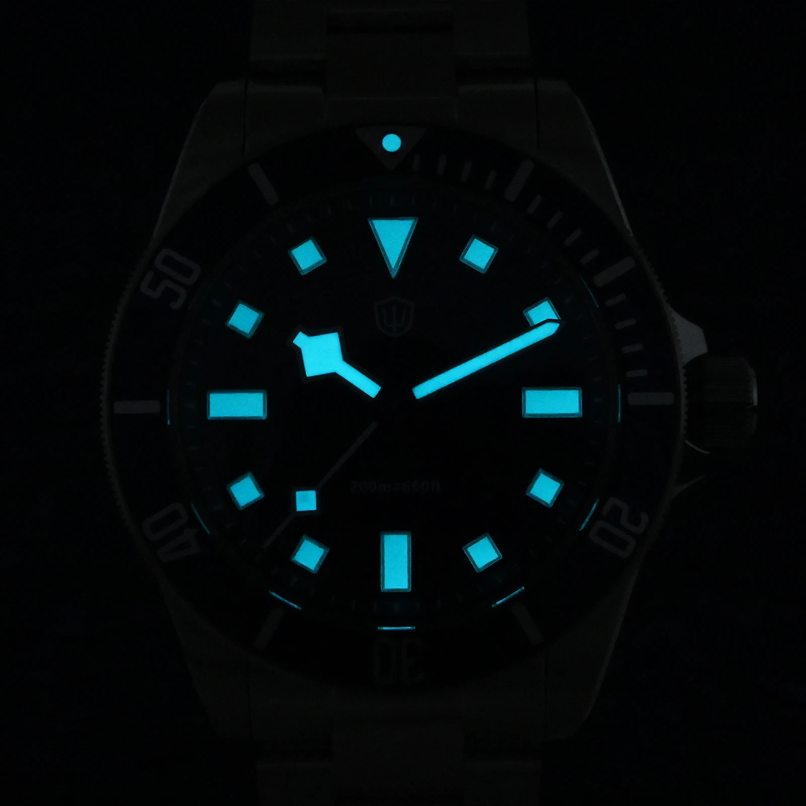 Фото Watchdives WD1969 Pro Watch VH31 Sweep Seconds Часы из нержавеющей стали с кварцевым механизмом Сапфировые водонепроницаемые наручные часы 200 м №5
