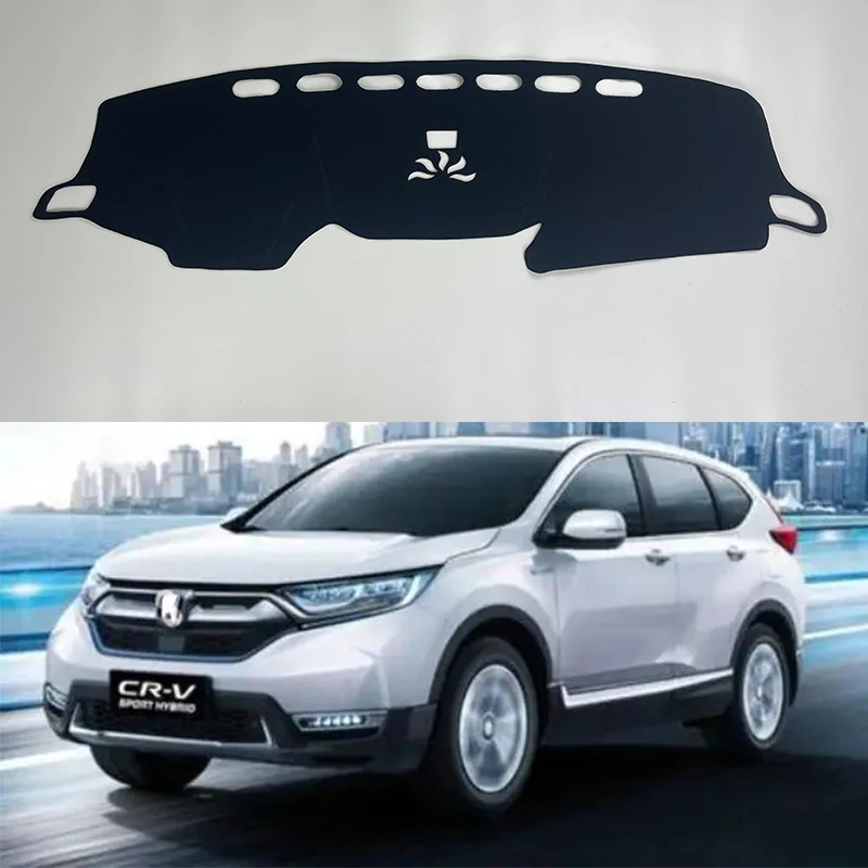 

For Honda CRV 5th 2017-2021 2019 2020 2021 Car Dashboard Cover Mat Avoid Light Pad Instrument Platform Dash Board Cushion Carpet