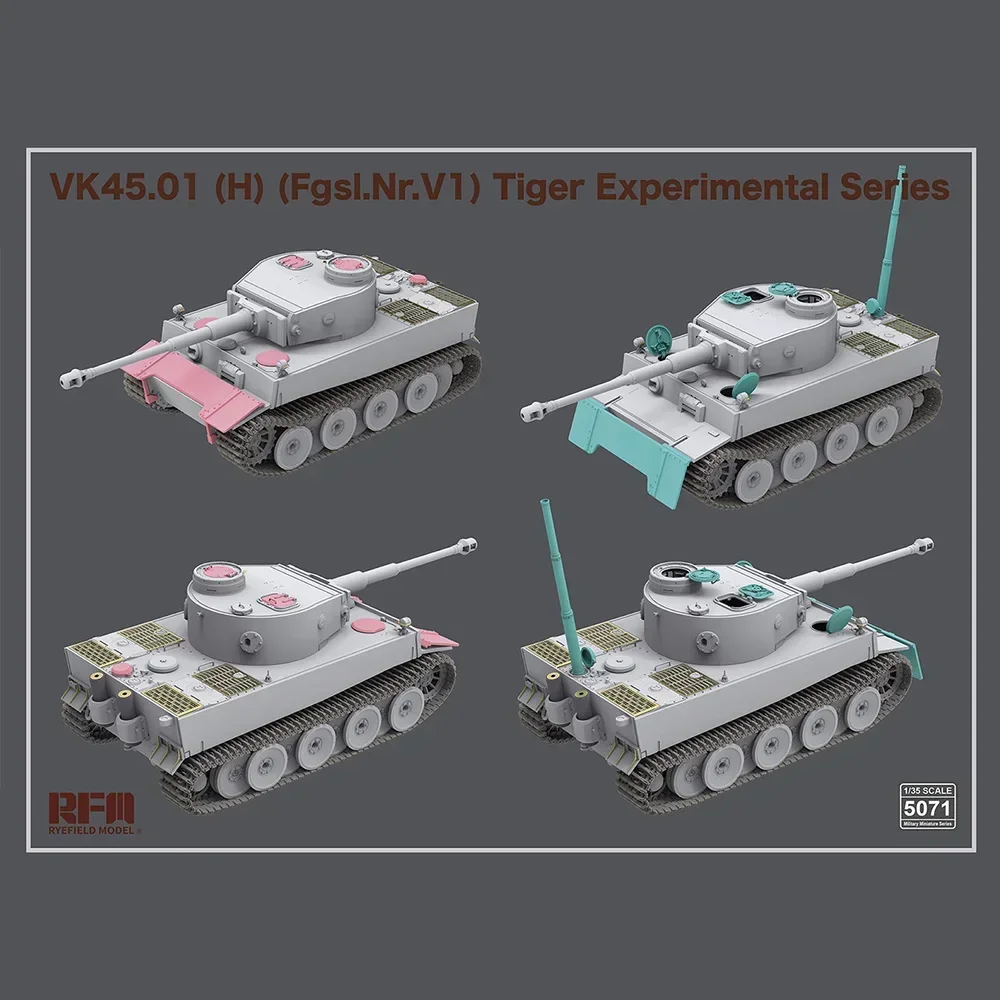 [Модель Ryefield] RFM RM-5071 1/35 vk45 01 (H)(Fgsl.Nr.V1) набор моделей серии для экспериментов Tiger