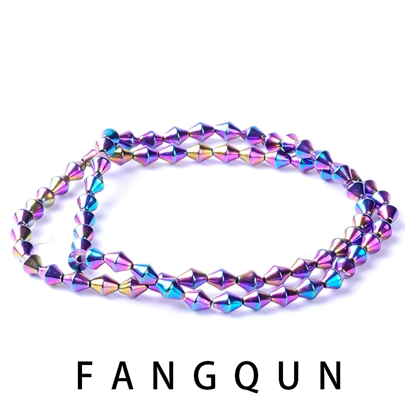 Бусины Из Натурального Гематита 7 цветов 4 3*5 6 мм