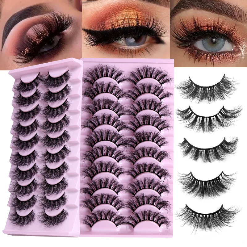 

3D solid thick multi-layer false eyelashes 10pairs