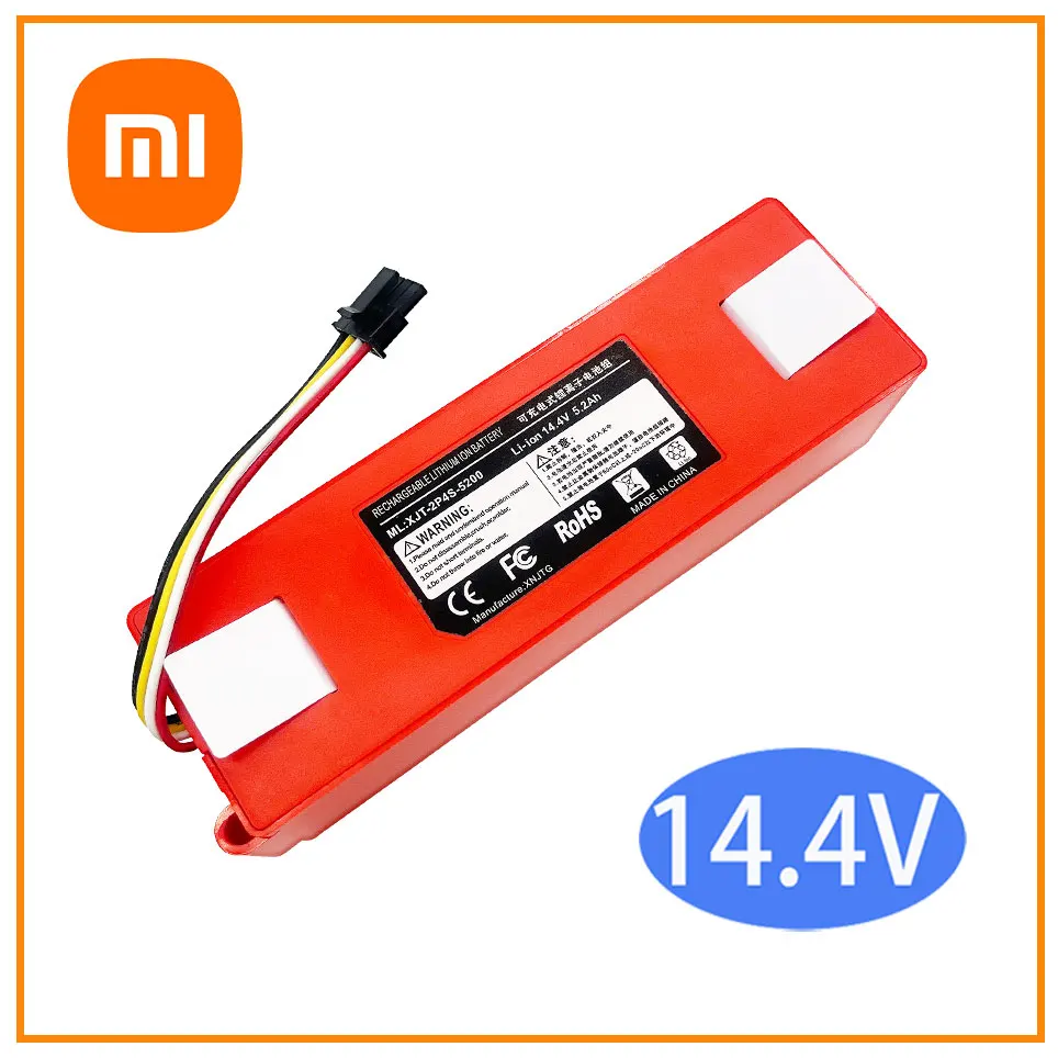 

14.4V Xiaomi li-ion battery 5200mah robot replacement battery is applicable to Robolock S50 S51 S55 spare parts of Xiaomi robot