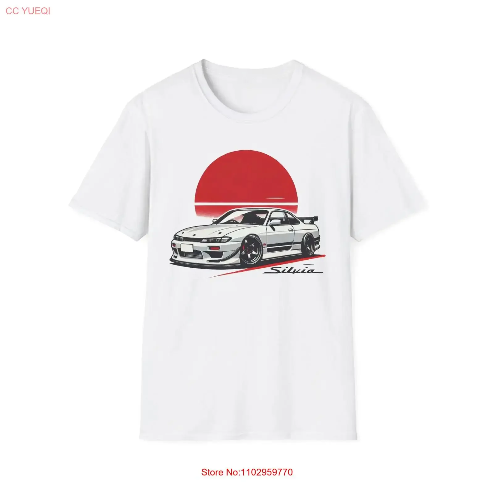 Фото Футболка Silvia S14 JDM Drift Car, японский импорт, винтажный стиль, повседневная уличная одежда, мужская мода, комфортная, слегка состаренная. №1