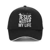 summer hat printed jesus saved my life baseball cap i belong to jesus caps men cotton christ religion christian faith hats