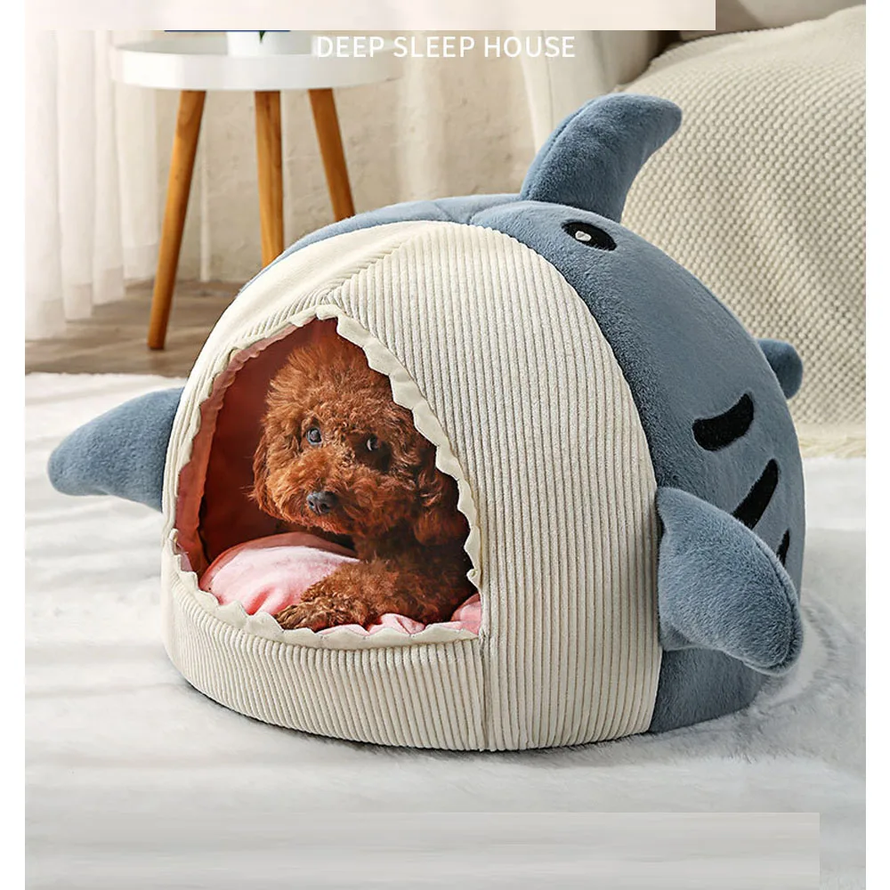 

Полузакрытый Новый собачьи конуры, плюшевые зимние теплые мягкие удобные аксессуары для домашних животных, кошка, крючок для больших разме...