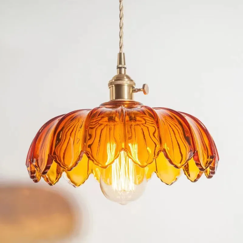 

Nordic Style Copper Pendant Light Fixtures Kitchen Dinning Living Room Lights Modern Glass Hanging Lamp Lamparas Colgantes