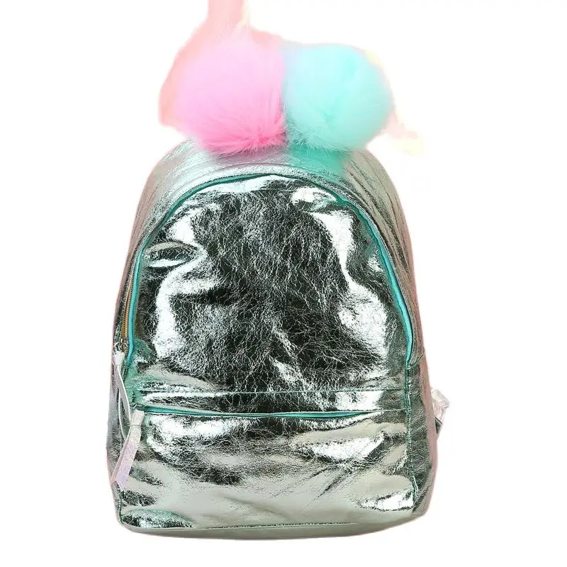 Children Backpacks Fashion  Holographic Reflection PU School Backpack Lovely Large Capacity Casual  Girl Shoulder Bag for Travel