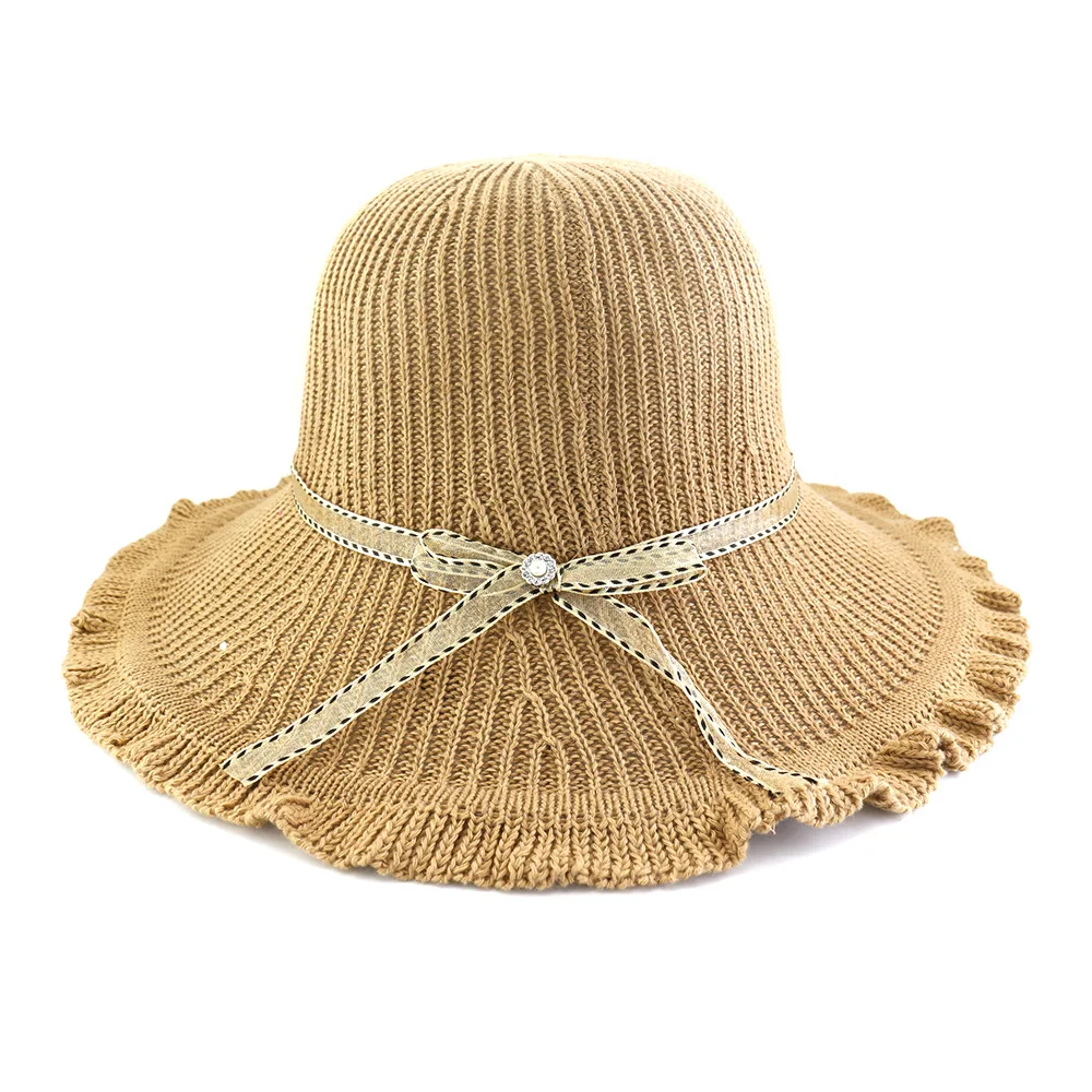 

New Women's Beach Hats Sun Hats Travel Beach Sun Visor Hats Summer Hats for Women Solid Casual Hat and Caps