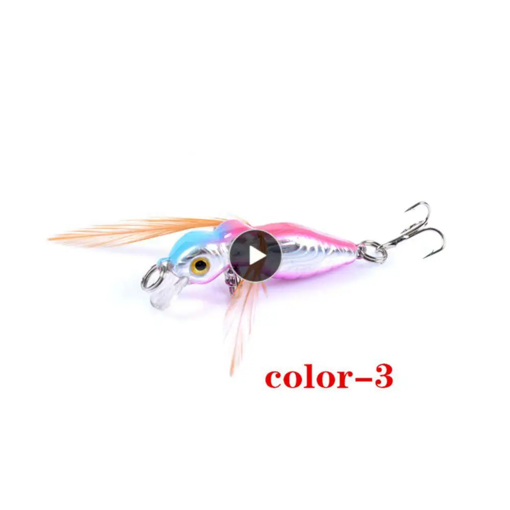 

Submerged Fishing Bait 8 Colors Luya Bait 4.5cm/3.4g False Bait 3d Bionic Eyes Fish Gear Mino Bionic Bait Hard Bait Micro