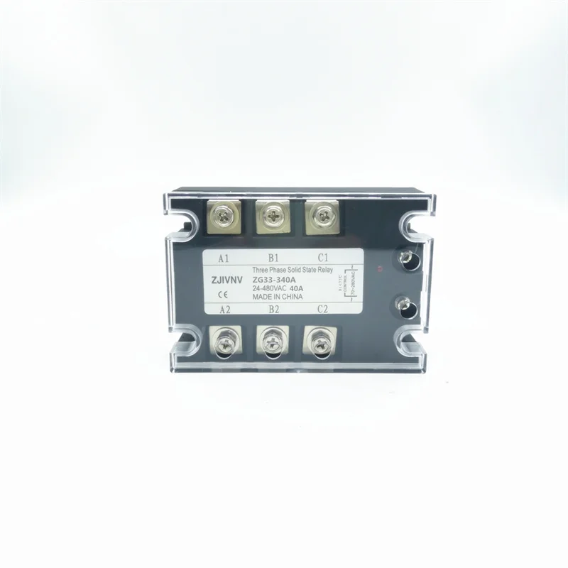 10A 15A 25A 40A 50A 60A 80A 90A 100A 120A Трехфазное твердотельное реле SSR AC-AC DC-AC 80-250vac to 90-480vac ZG33