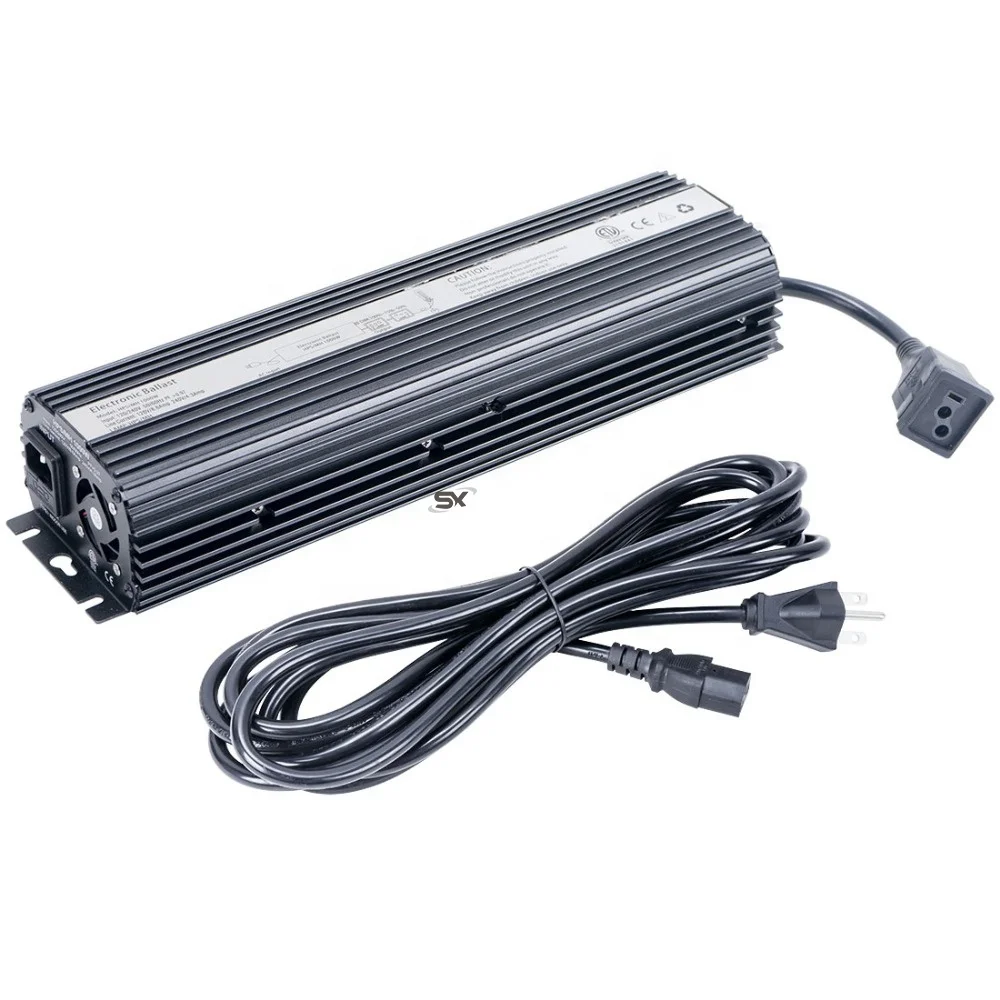 

US Model HPS/MH Grow Light Ballast 1000W Hydroponics Dimmable Digital FAN Cooled Electronic 1000 Watt Ballast