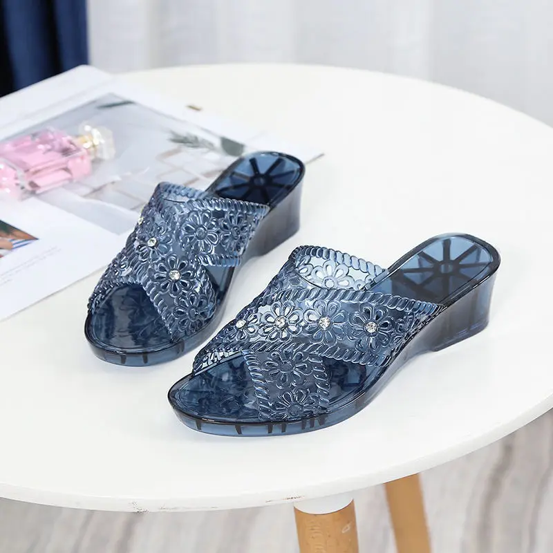

Ladies Sandals 2022 Fashion Wedge Sandals Summer Ladies Casual Jelly Shoes Sandals Hollow Mesh Ladies Shoes Ladies Slippers