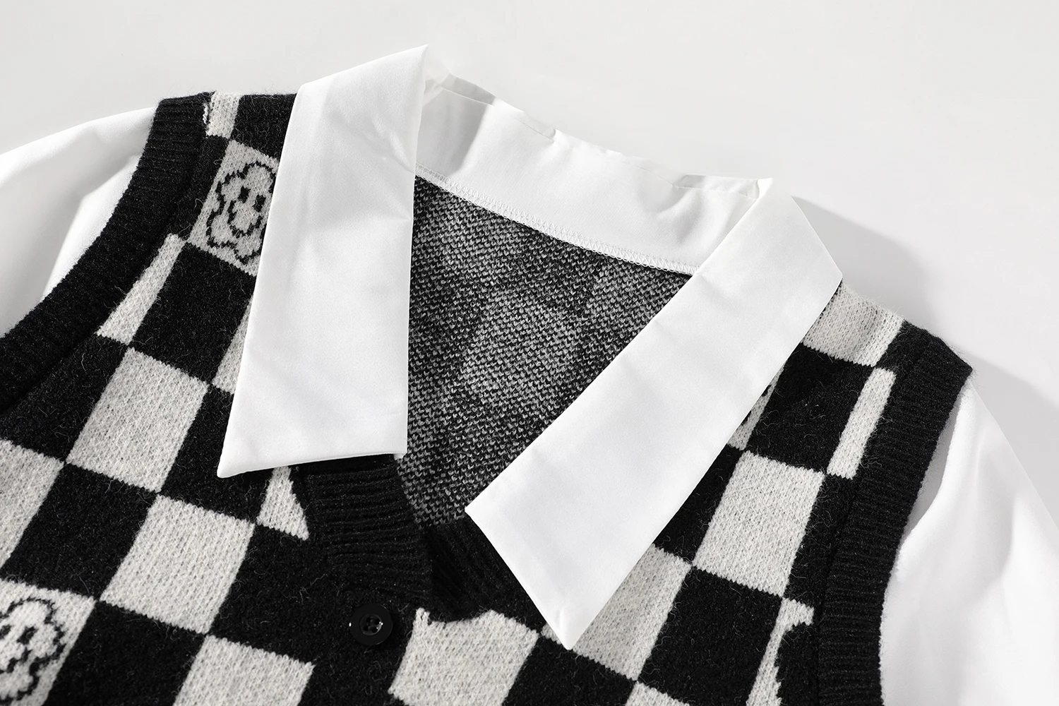 Xinmonlee Chessboard клетчатый искусственный двухсекционный дизайн Sense французский