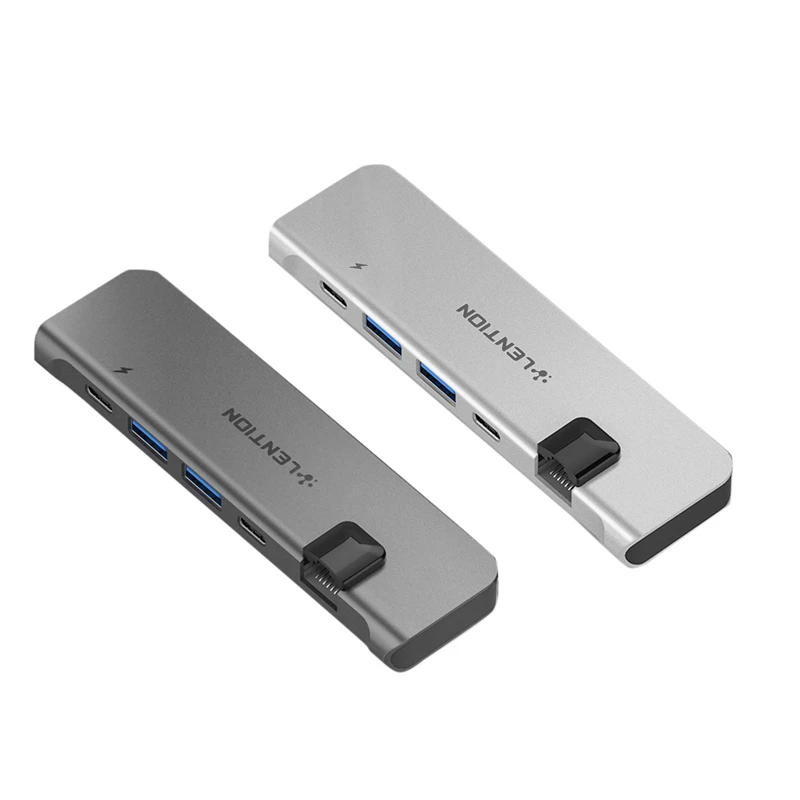 

Портативный концентратор LENTION CS65, USB-C, 100 Вт, 40 Гбит/с, 2 USB 3,0 и Gigabit Data 4K HDMI