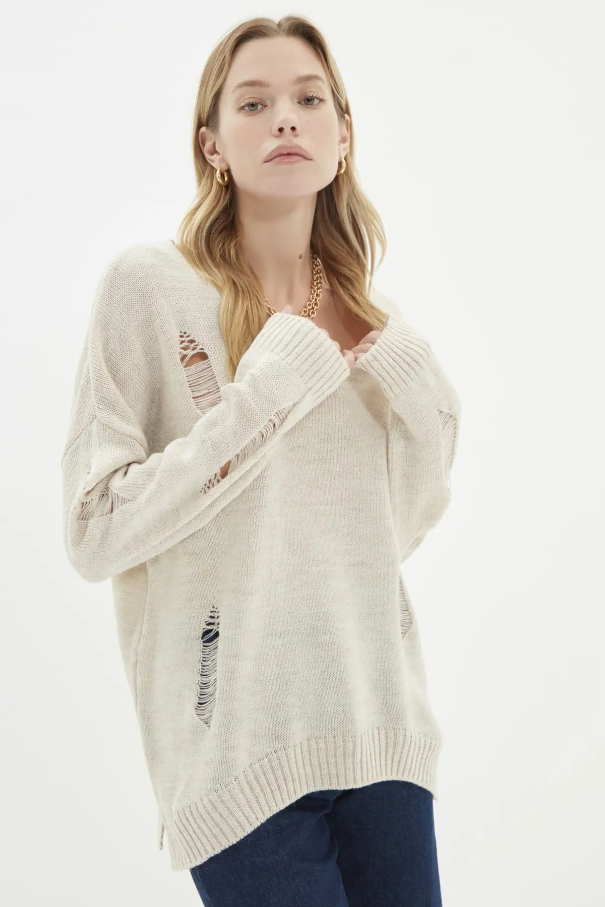 

Trendyol Akıtmalı Knitwear Sweater TWOAW20FV0033