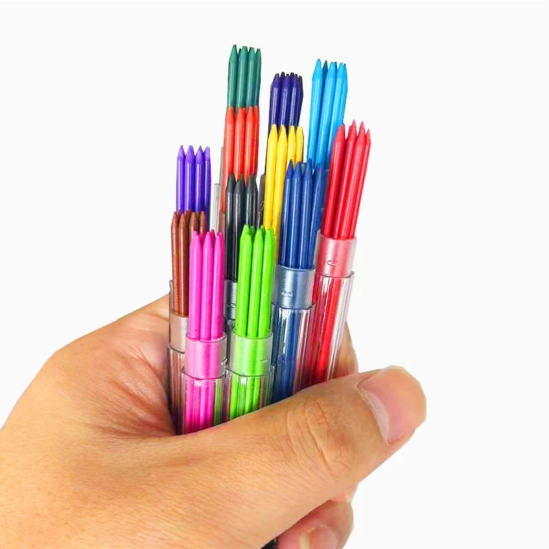 Многоцветный 2 0 мм автоматический сменный карандаш стержень школьный офис