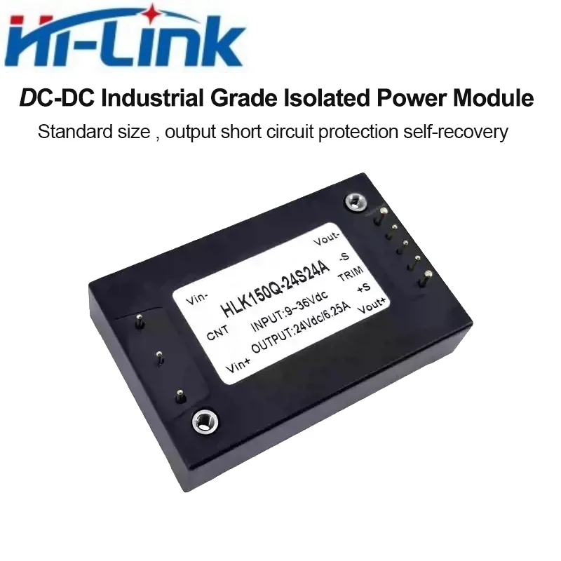 Фото Оригинальный заводской модуль питания HLK-150MQ24S24A 150 Вт DC-DC, вход 9-36 В постоянного тока, выход 24 В 6.25 А, изоляция 2100 В, блок питания 1/4 Brick №2