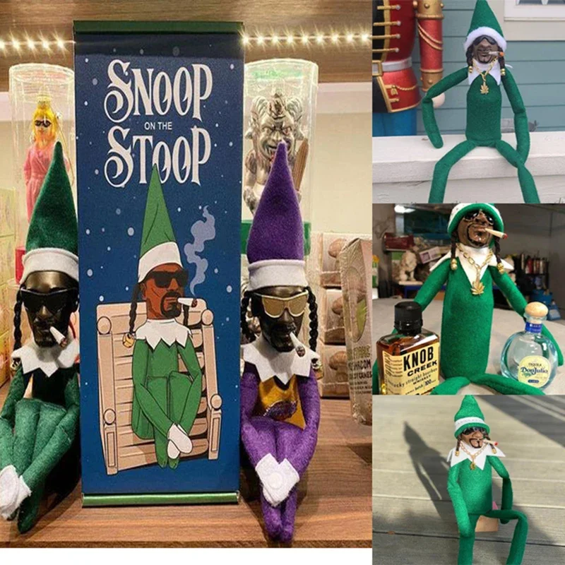 Фигурки Snoop On A Stoop рождественские украшения фигурка плюшевая кукла эльфа длинная