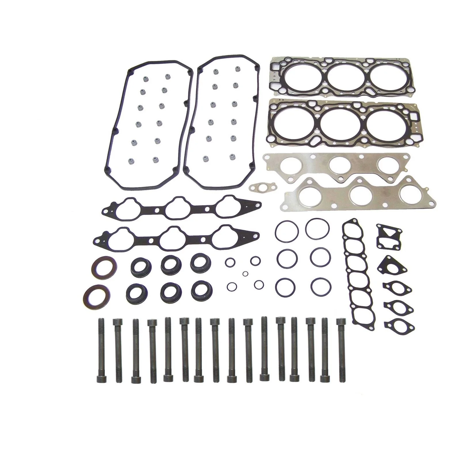 Комплект прокладок для головки с головным болтом подходит для 99-05 Mitsubishi 3,0 л V6 SOHC