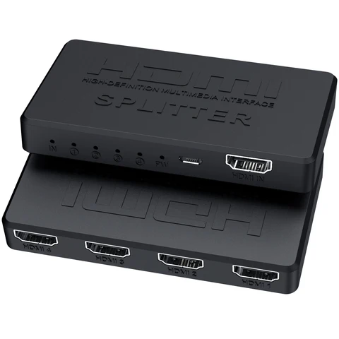 4K 2K HDMI сплиттер 1 в 4 выхода 4x1 HDMI переключатель HDMI-совместимый адаптер HD 1080P видео переключатель для Xbox PS4 DVD HDTV ПК ноутбука