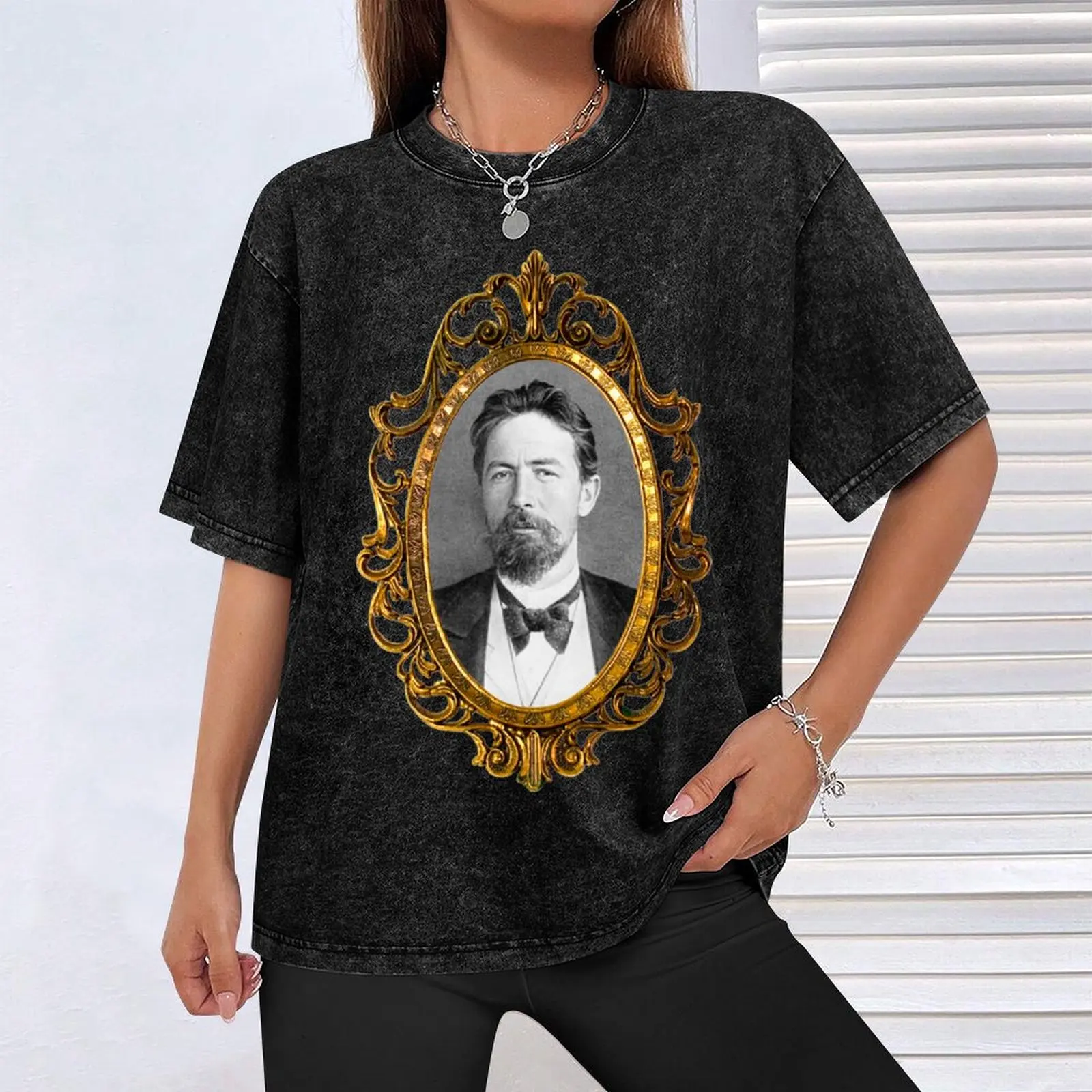 Футболка Антон Чехов милые топы одежда на день Святого Валентина забавные