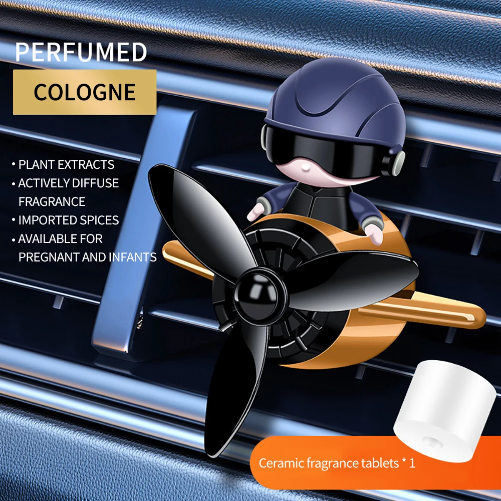 

Самолёт автомобиль парфюм пилот Солнечный автоматический вращение ароматерапия воздуховыпускное отверстие аромат авто внутренние принадлежности