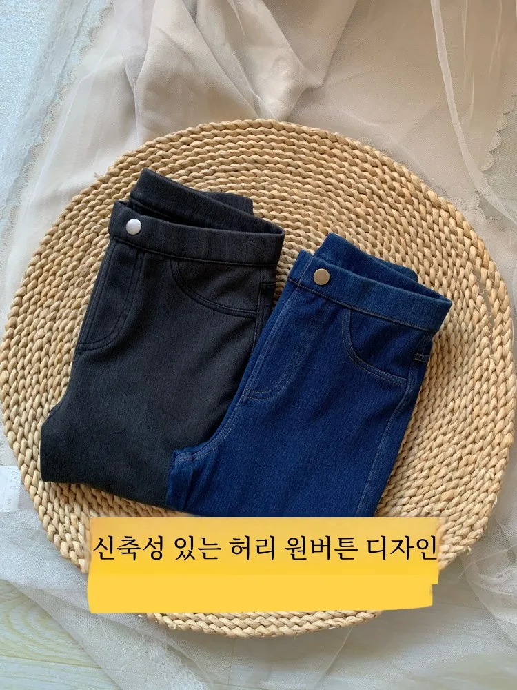 Новые итальянские домашние осенние и зимние вязаные ботинки из джинсовой ткани