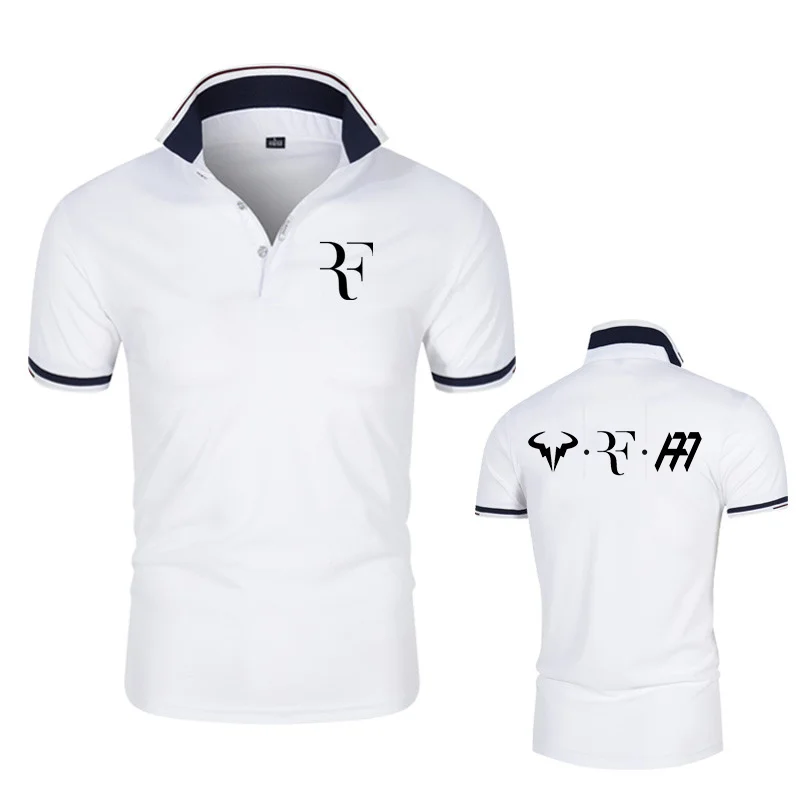 Rafael Nadal.Roger Federer.Andy Murray Men's Brand Collaboration Polo Shirt Fashion Mesh Lapel Sports Short Sleeve Top Tee 2022