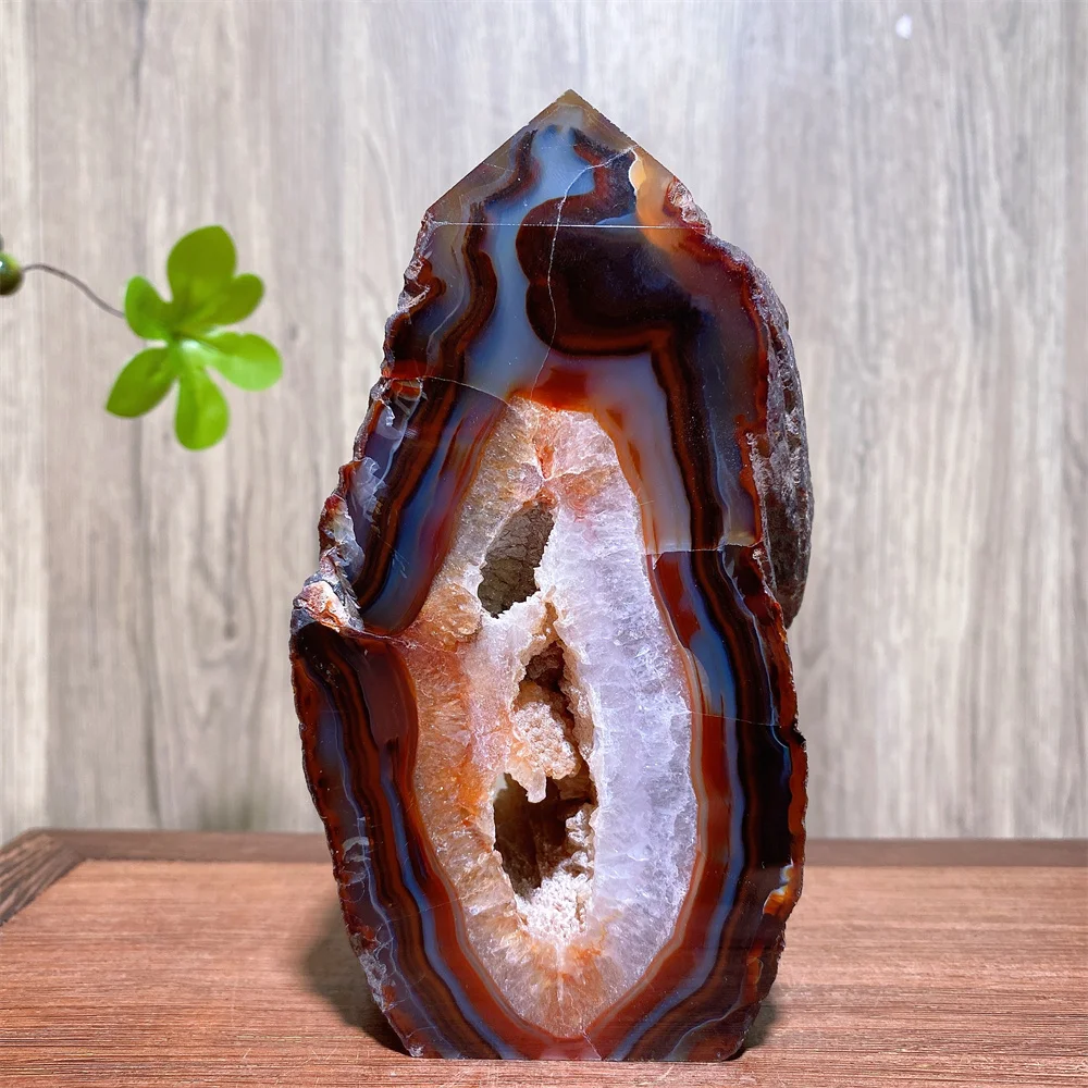 

Красный сердолик, агат, необработанная геода