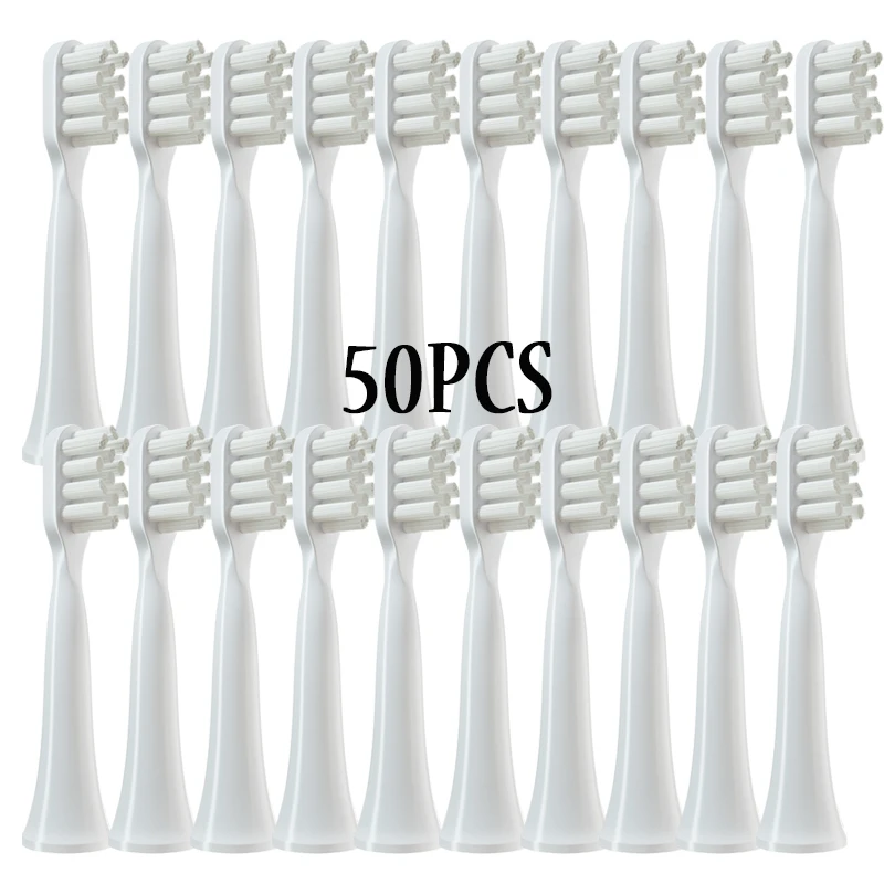 

20-50pcs/Set Replace Brush Heads For XIAOMI T100 White Clean Vacuum Soft DuPont Bristle Brush Nozzles Wholesale Oral Care