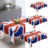union jack pattern table cloth gabardine fabric british flag tablecloth reusable for the queens platinum jubilee pageant 70th