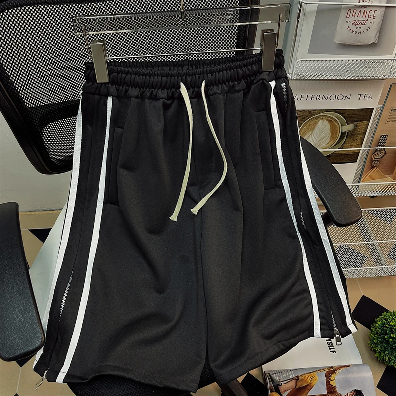 Summer Casual Shorts Ins Tide Brand Solid Color Loose Straight Drape Five-point Sports Pants Five-point Pants Trendy Ins