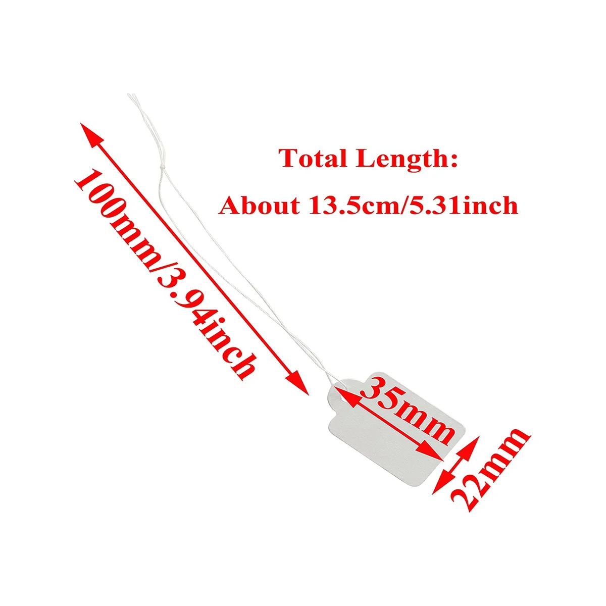 

1000 шт. ценники со строкой, прикрепленная белая маркировочная бирка, маленькая бумажная ценовая этикетка, одежда для цены, ювелирные изделия, продажа во дворе