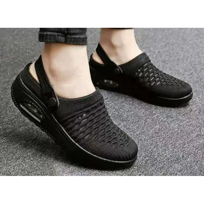 

Woman Elastic Band Sandals Ladies Weave Flats Women Mixed Color Female Peep Toe Fashion Shoes Comfortable Footwear Plus Size