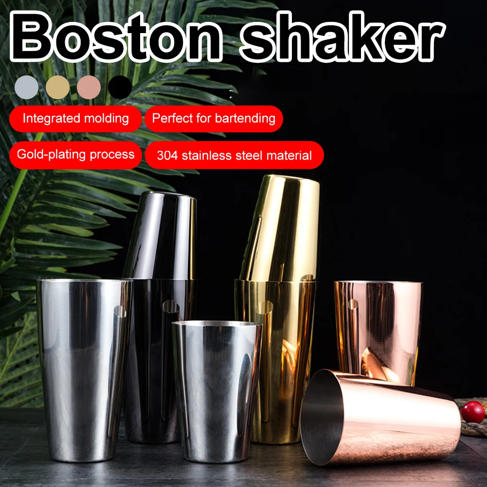 

304 Stainless Steel Boston Shaker 820/550ML Cocktail Shaker Bartender Tool Martini Cocktail Shaker Mixer Bar Accessories