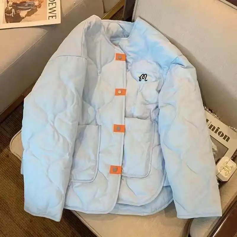 Winter Woman Golf Jacket Down Cotton Coats Golf Clothing Women Button Horse Jacket Loose Korean Tennis Ladies Golf Wear Uniform