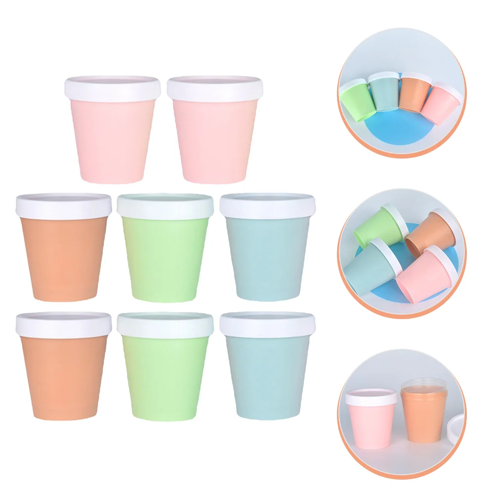 

Cups Ice Containers Cream Container Bowls Treat Desserts Lid Soup Cup Yogurt Prep Meal Pint Disposable Freezer Sauce Paper