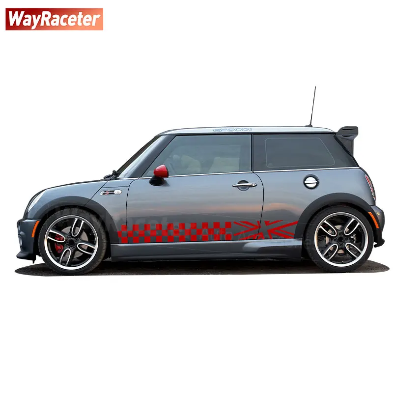 Виниловая наклейка на дверь и боковые гонки Union Jack для MINI Cooper R53 R50 JCW John аксессуары
