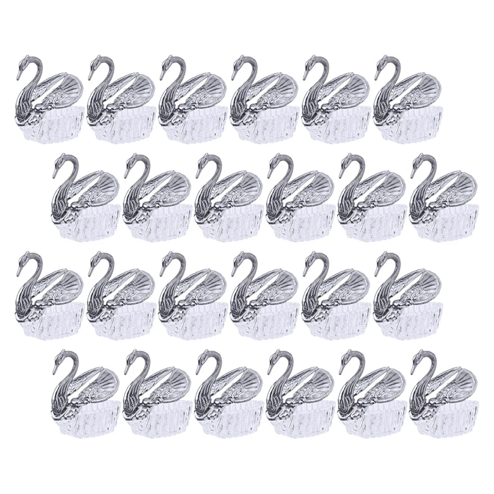 

24 Pcs Swan Candy Box Chocolate Treat Cases Cookies Gift Box Candy Packing Box Wedding Souvenir Box Cookie Container