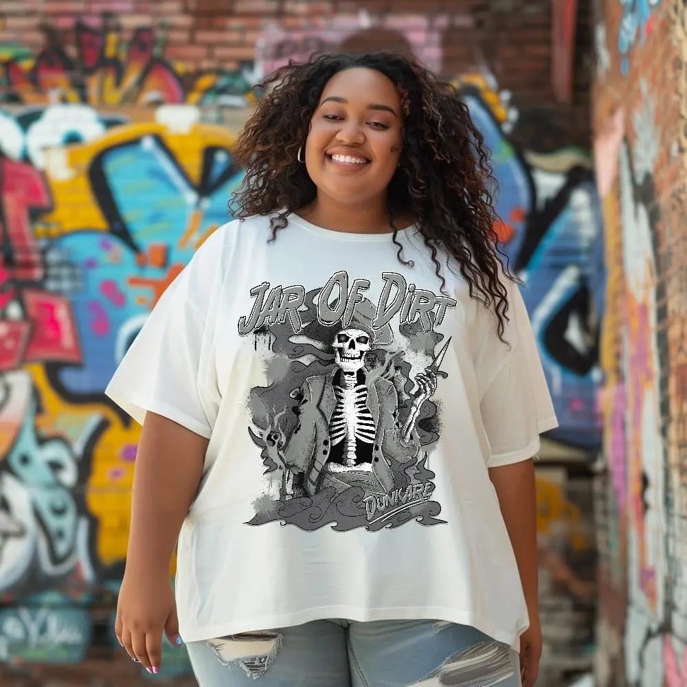 Рубашка Dunkare подходящая футболка с рисунком Paris Cement Grey 4s - унисекс мокрым цементом