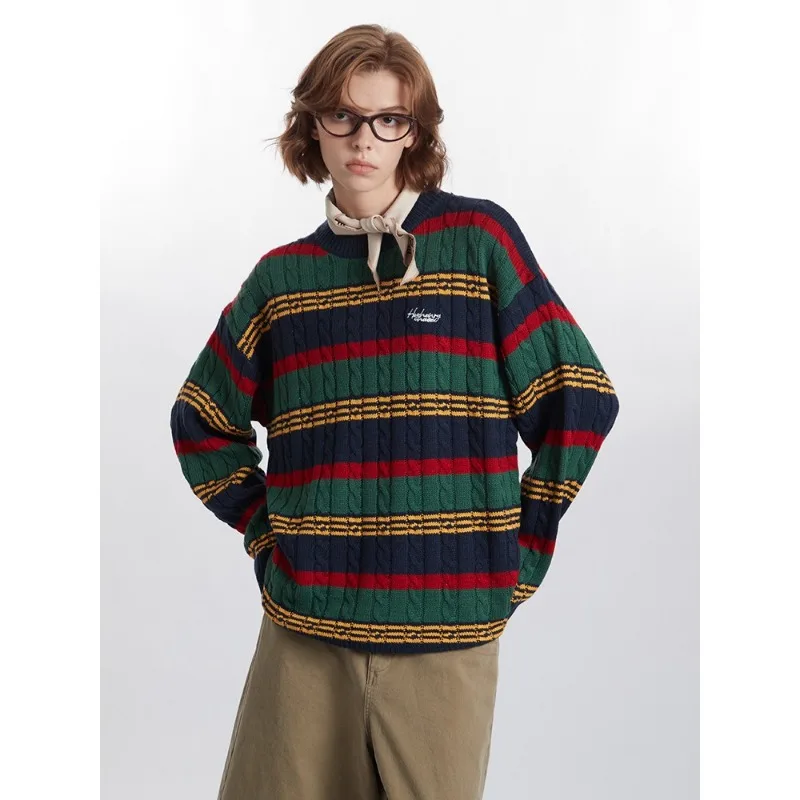 HeyHenry женские свитера 2024 осень/зима новинка повседневная толстовка с круглым