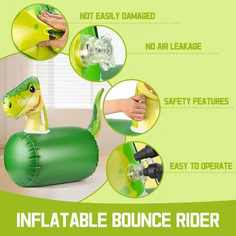 Надувной бункер на динозаврах, многофункциональный легкий вес 32,2x14,1x28 дюймов